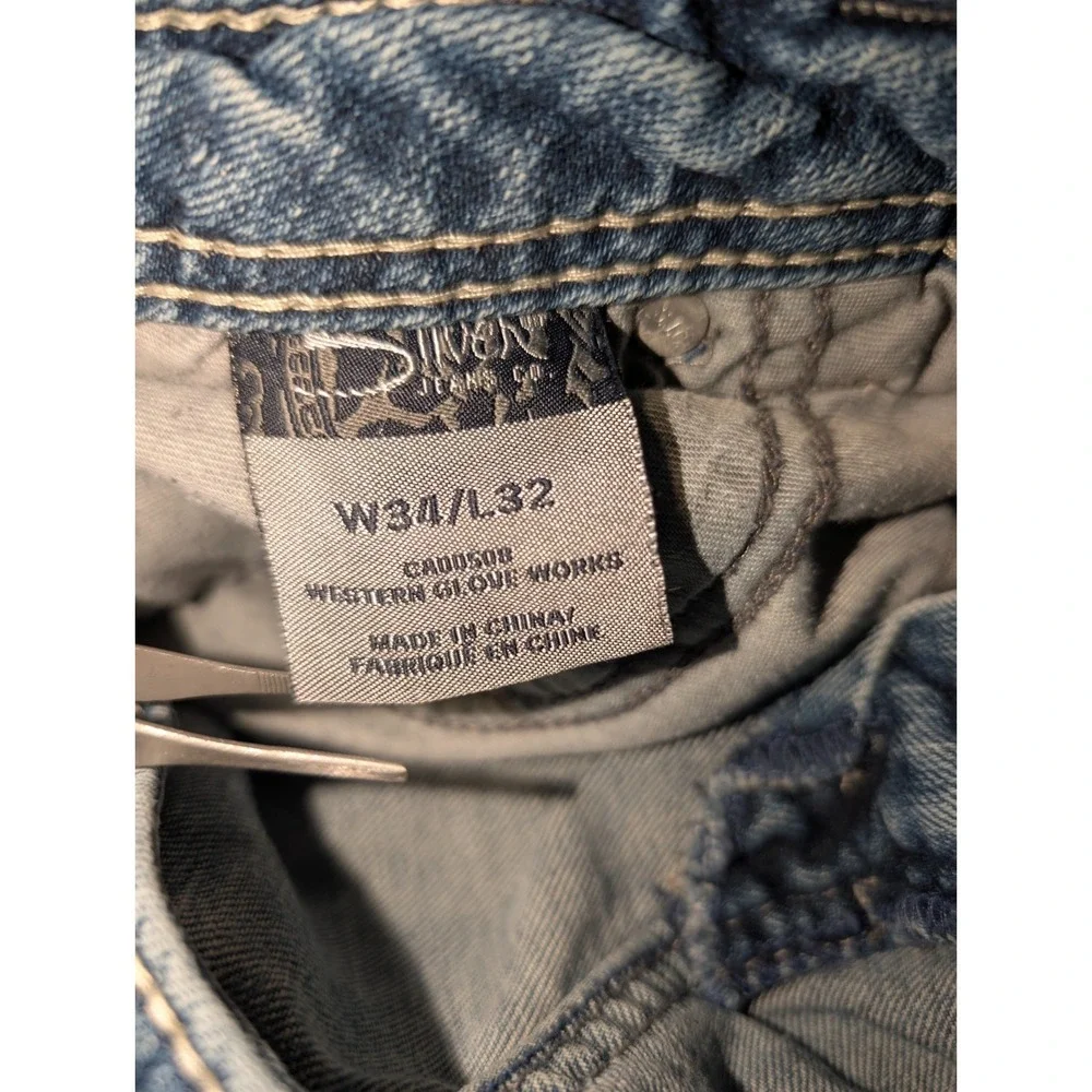 Silver Jeans Co. Suki Mid-Rise Bootcut Light Wash Blue Jeans Size W34 L32